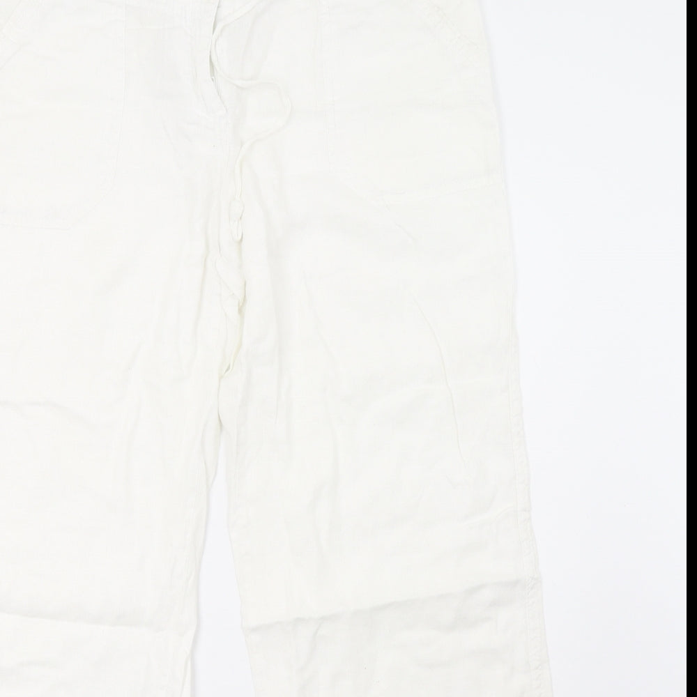 Priamrk Womens White   Trousers  Size 12 L31 in