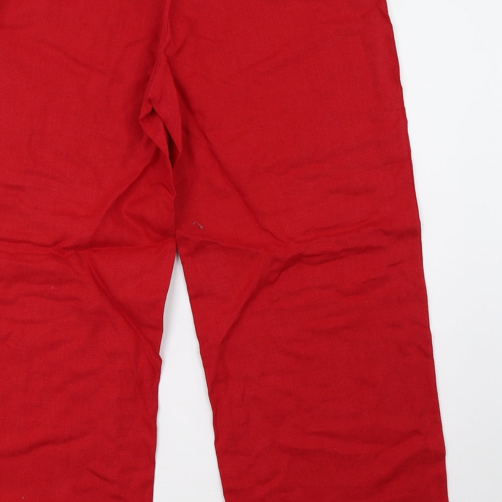 Olsen Womens Red   Trousers  Size 16 L29 in