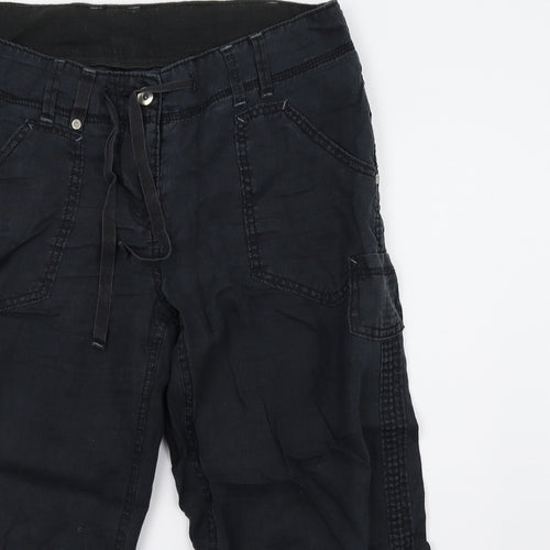 Marks and Spencer Womens Black   Cropped Trousers Size 12 L23 in