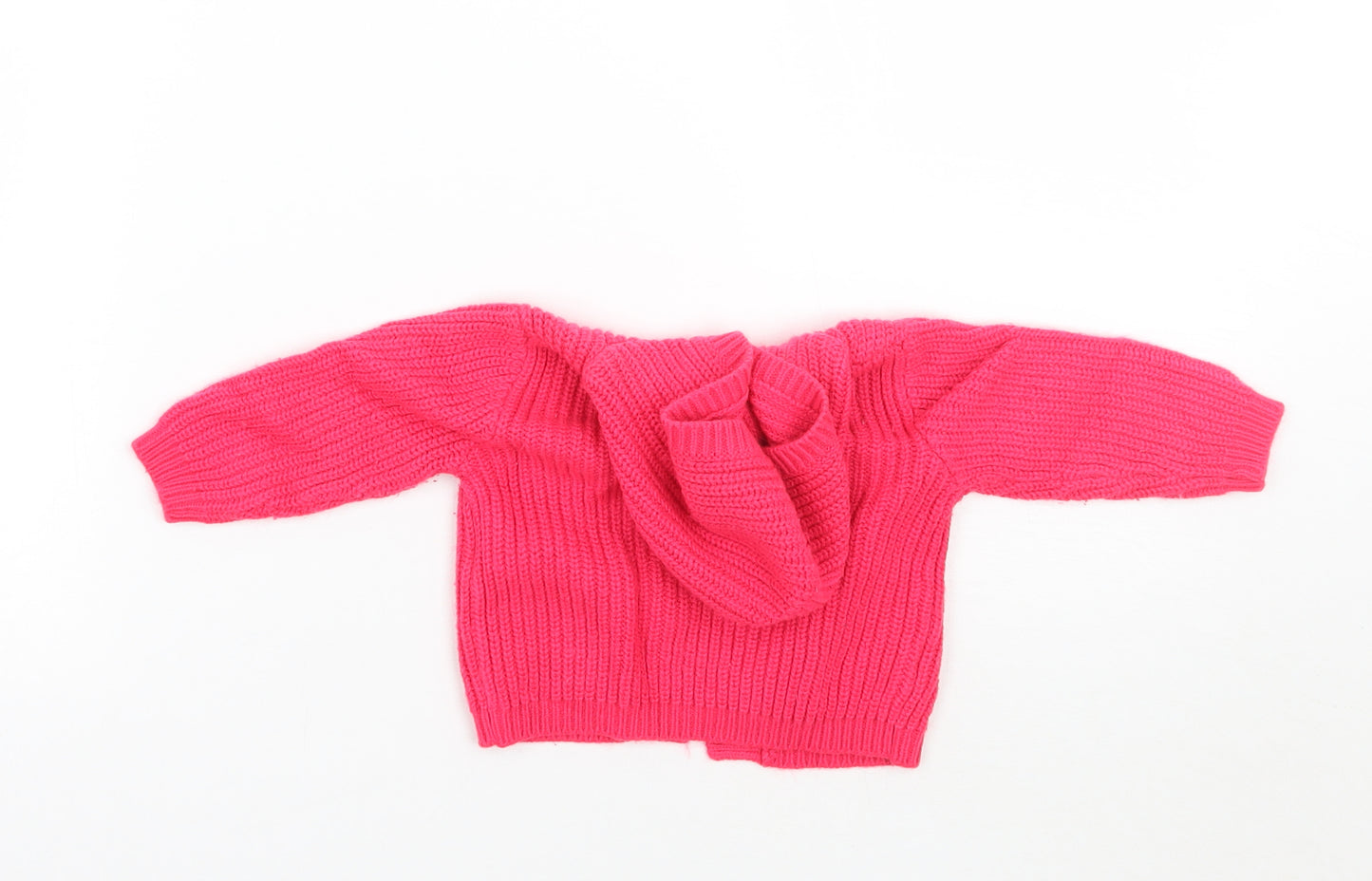 Bluezoo Girls Pink   Cardigan Jumper Size 0-3 Months