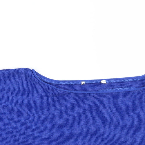 Preworn Womens Blue   Cropped Polo Size M