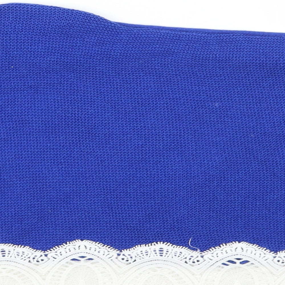 Preworn Womens Blue   Cropped Polo Size M