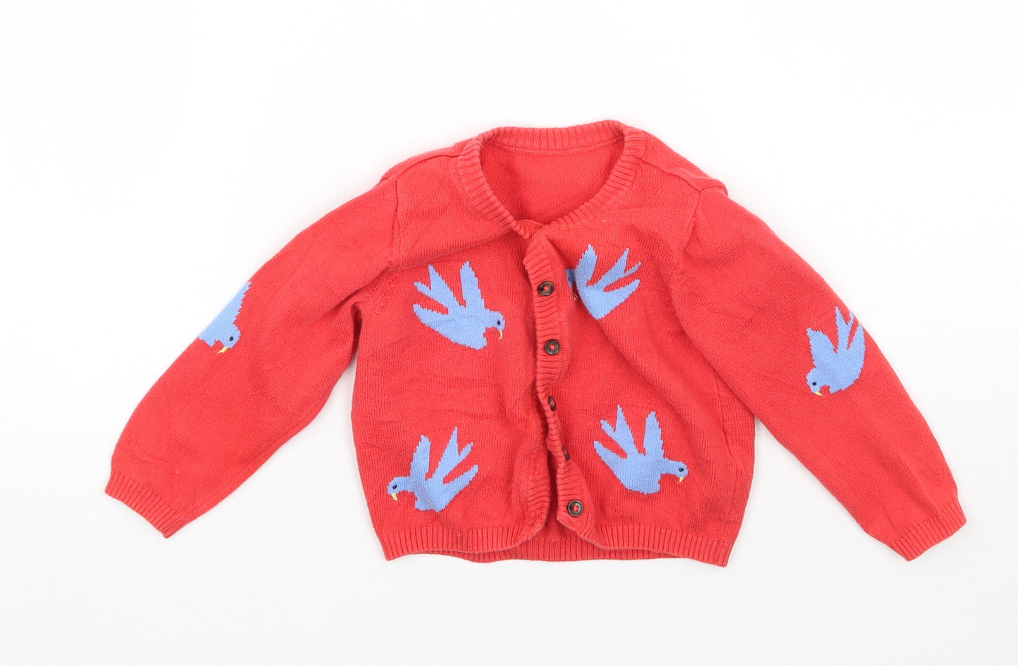 Marks and Spencer  Red   Cardigan Jumper Size 12-18 Months