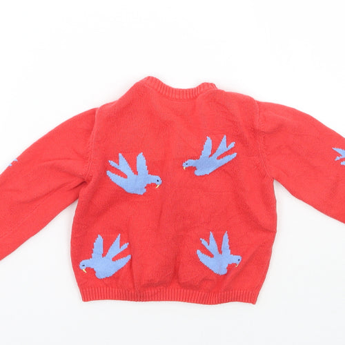 Marks and Spencer  Red   Cardigan Jumper Size 12-18 Months