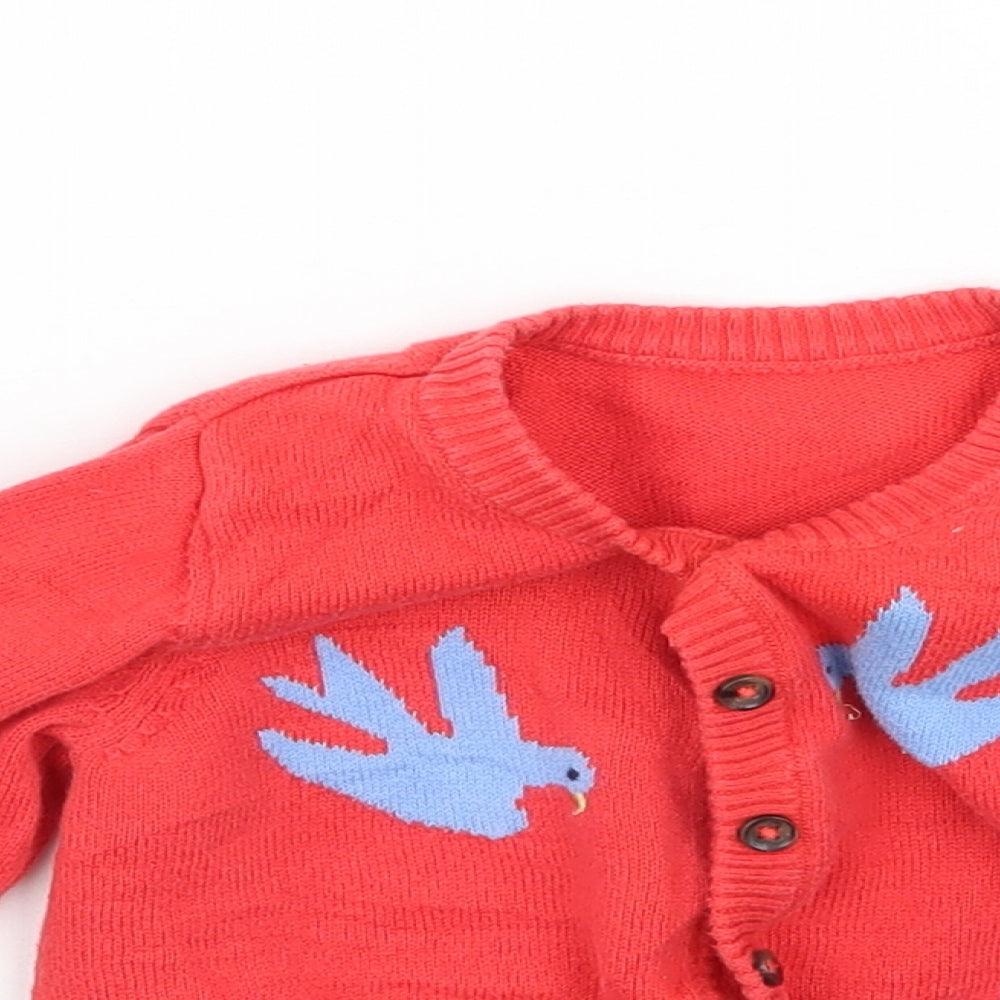 Marks and Spencer  Red   Cardigan Jumper Size 12-18 Months