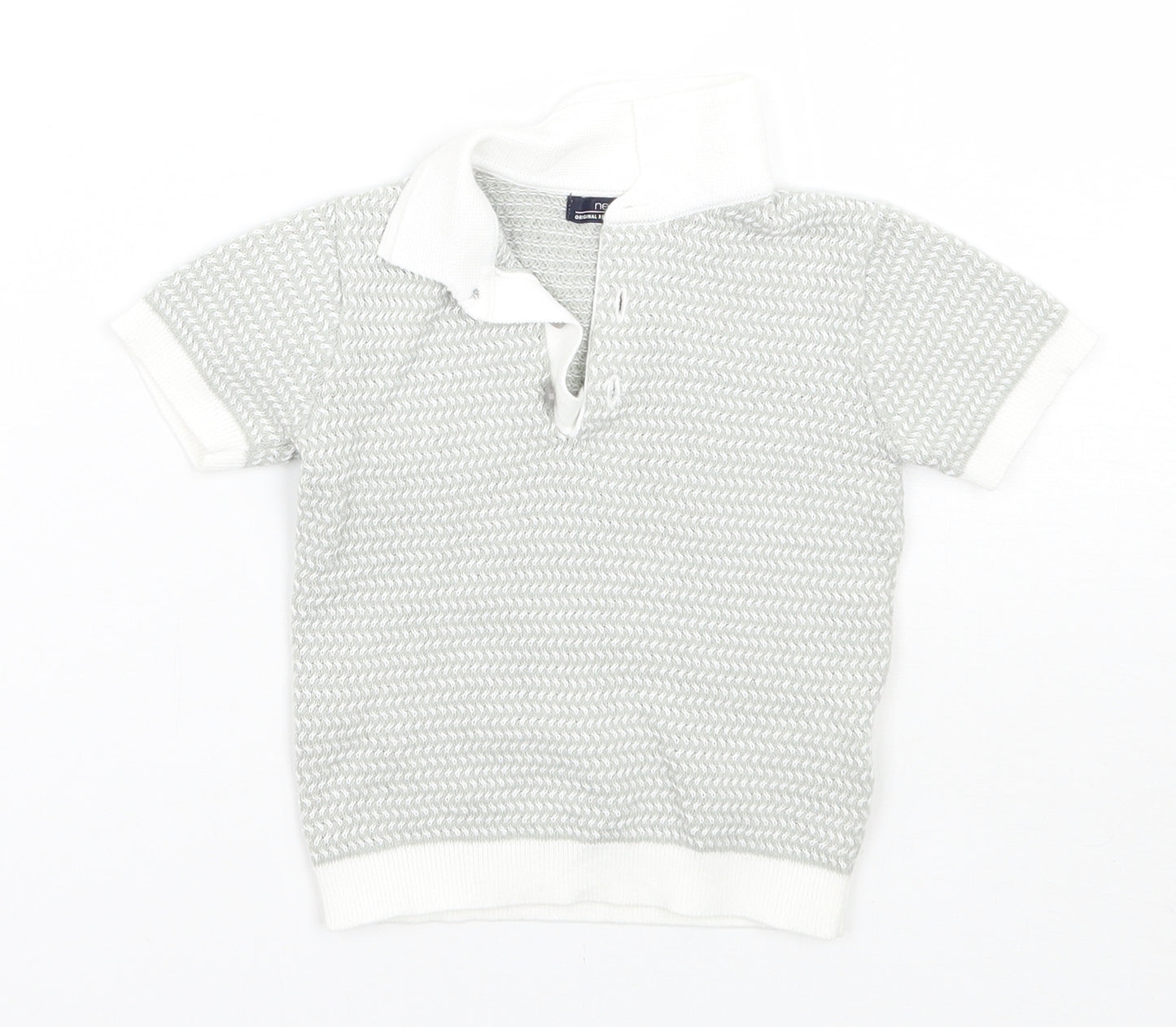 NEXT Boys Grey   Basic Polo Size 6-9 Months