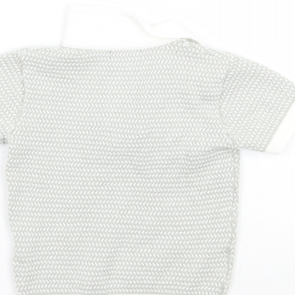 NEXT Boys Grey   Basic Polo Size 6-9 Months