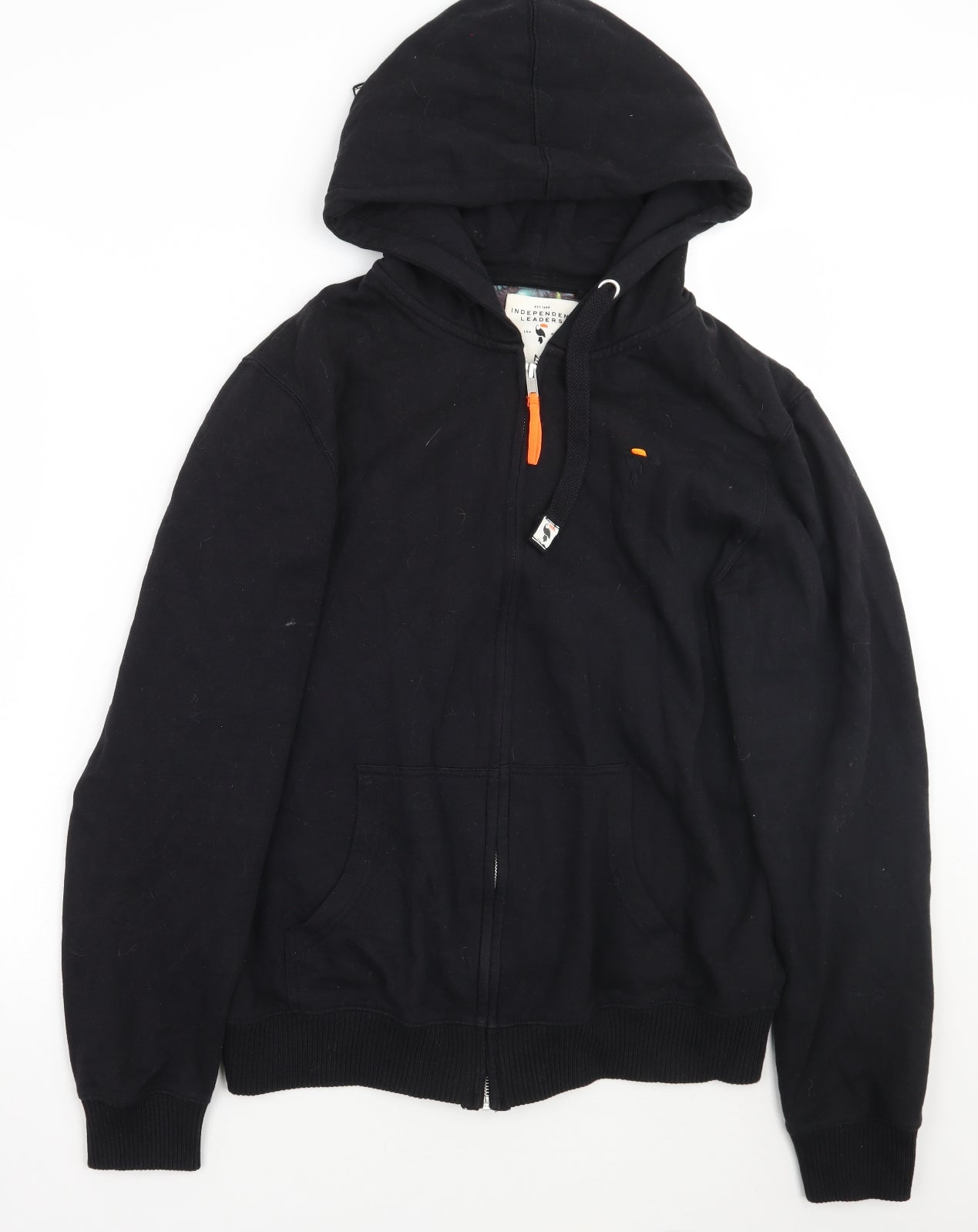Independent Leaders Mens Black  Rayon Jacket Coat Size M