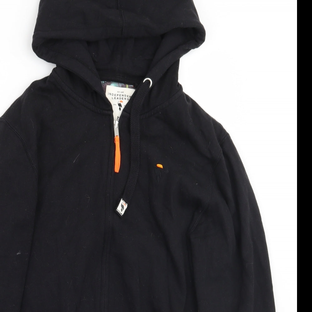 Independent Leaders Mens Black  Rayon Jacket Coat Size M