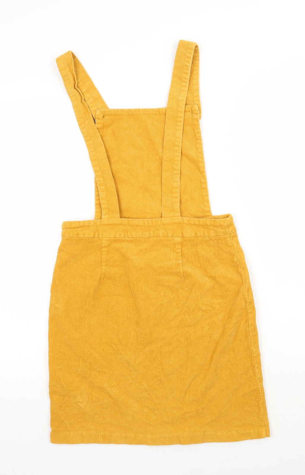 Newlook Womens Yellow   Pinafore/Dungaree Dress  Size 8