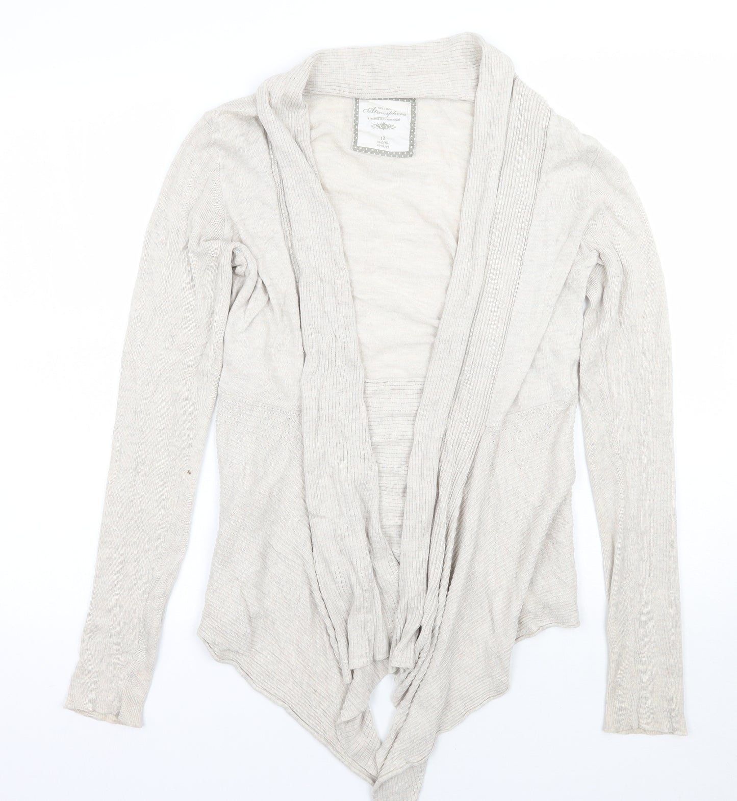 Primark Womens Beige   Cardigan Jumper Size 12
