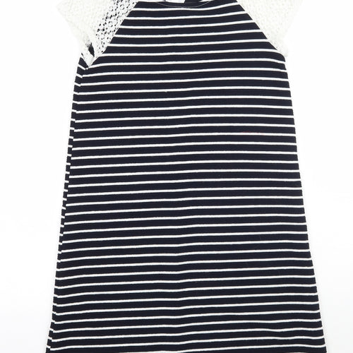 Young Dimension Girls Blue Striped  A-Line  Size 12 Years