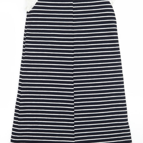 Young Dimension Girls Blue Striped  A-Line  Size 12 Years