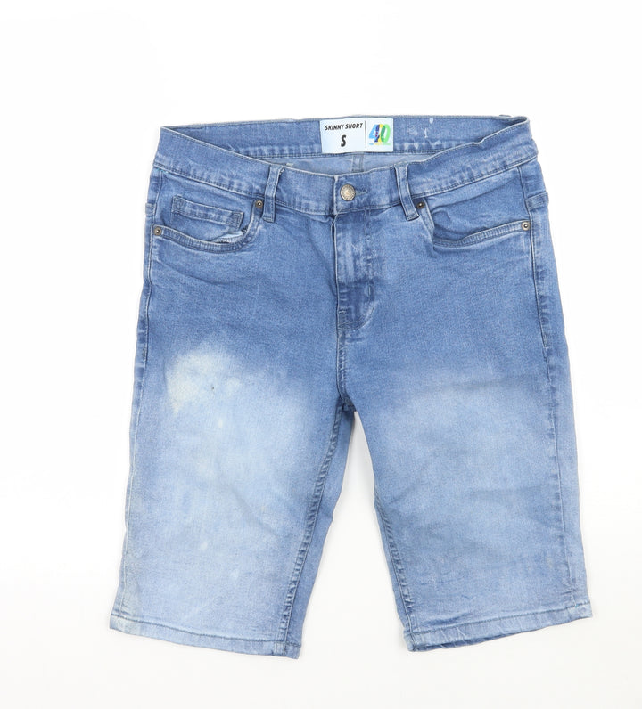 420 apparel Boys Blue Cropped Jeans Size S