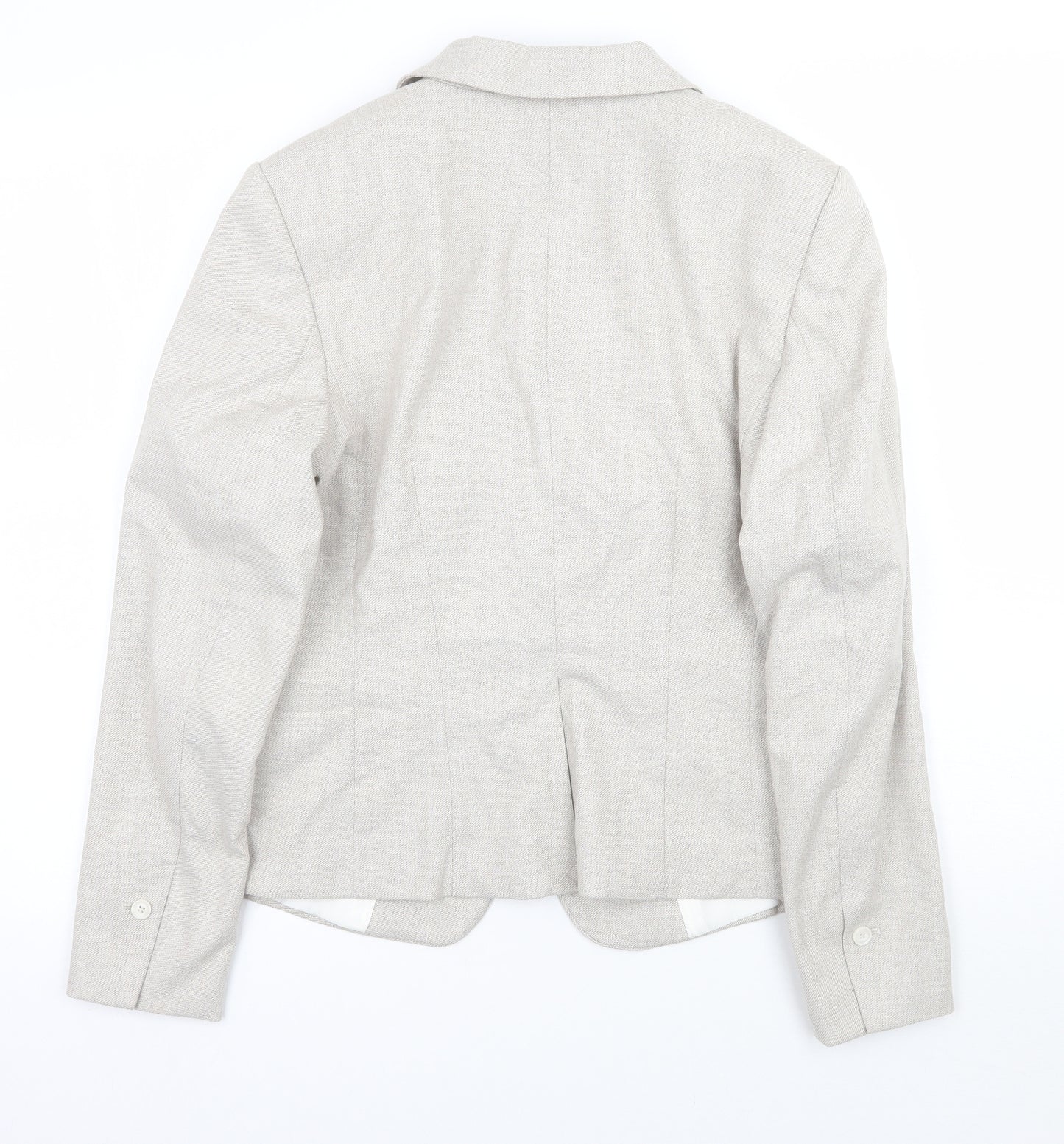 H&M Womens Beige   Jacket Suit Jacket Size 12