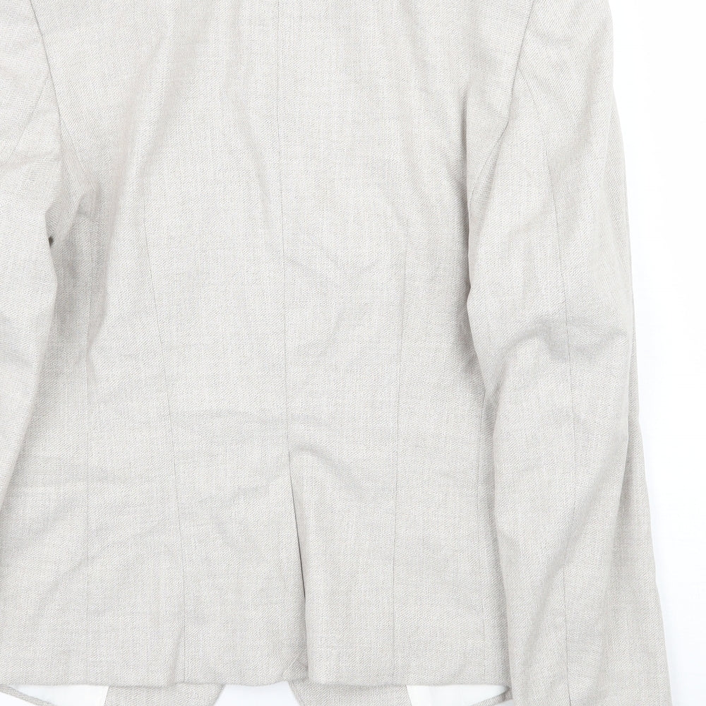 H&M Womens Beige   Jacket Suit Jacket Size 12