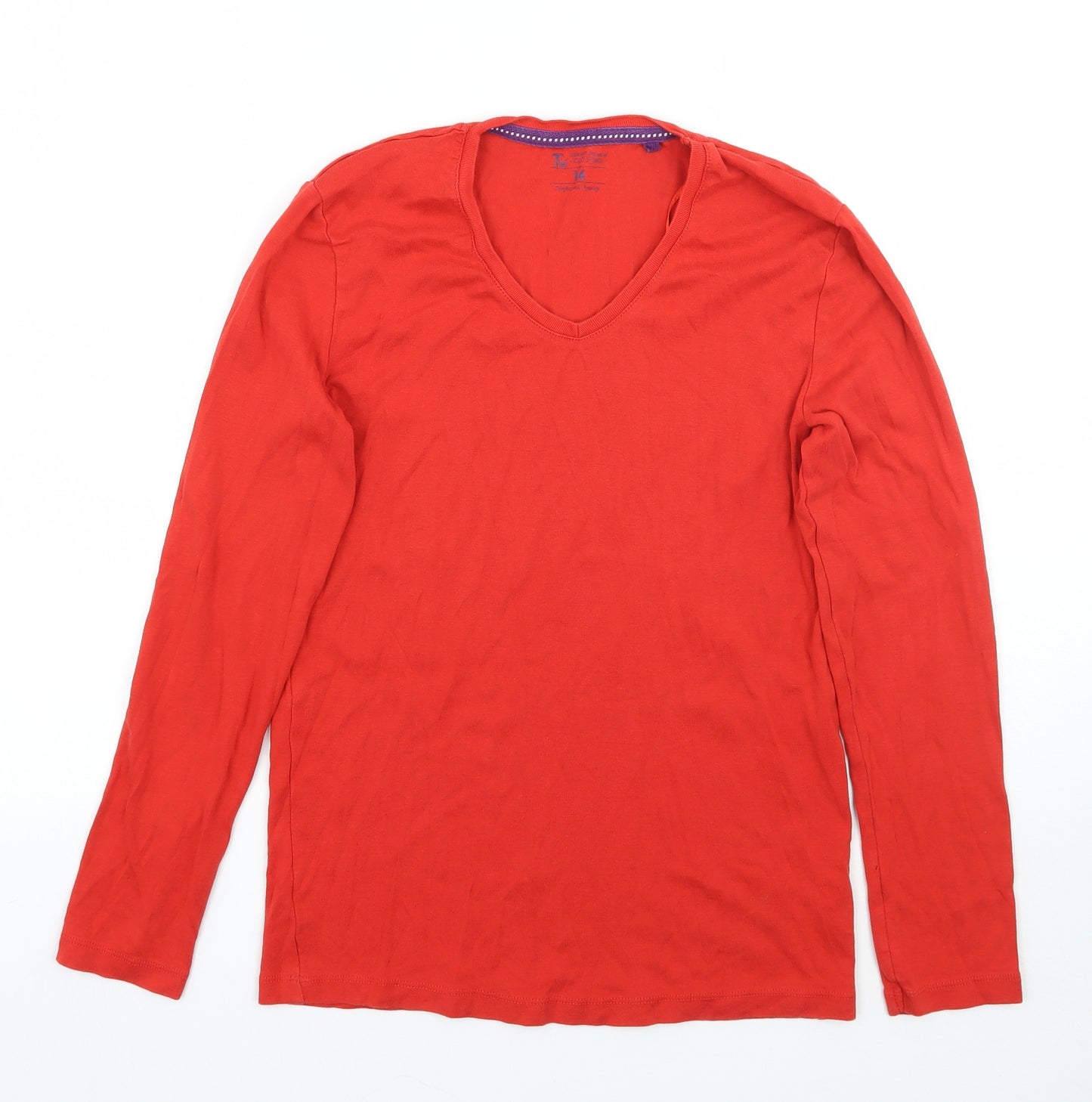 TU Womens Red   Basic T-Shirt Size 14