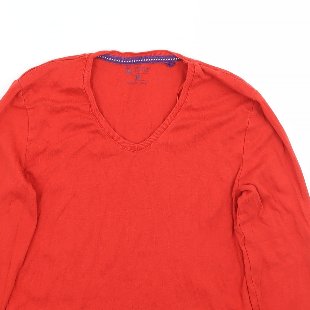 TU Womens Red   Basic T-Shirt Size 14