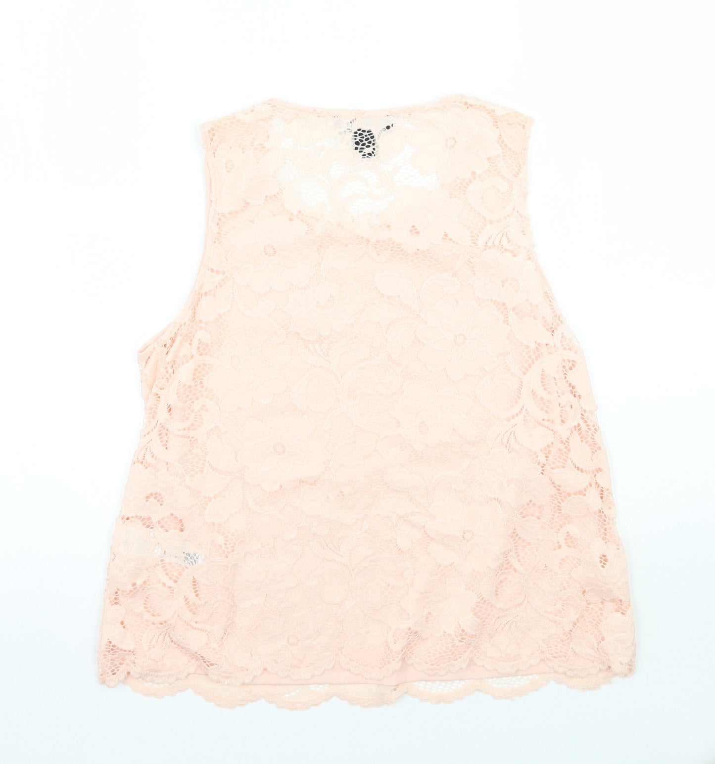 Newlook Womens Pink Floral  Basic T-Shirt Size 12