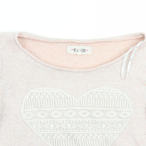 Newlook Womens Pink   Pullover Jumper Size 10