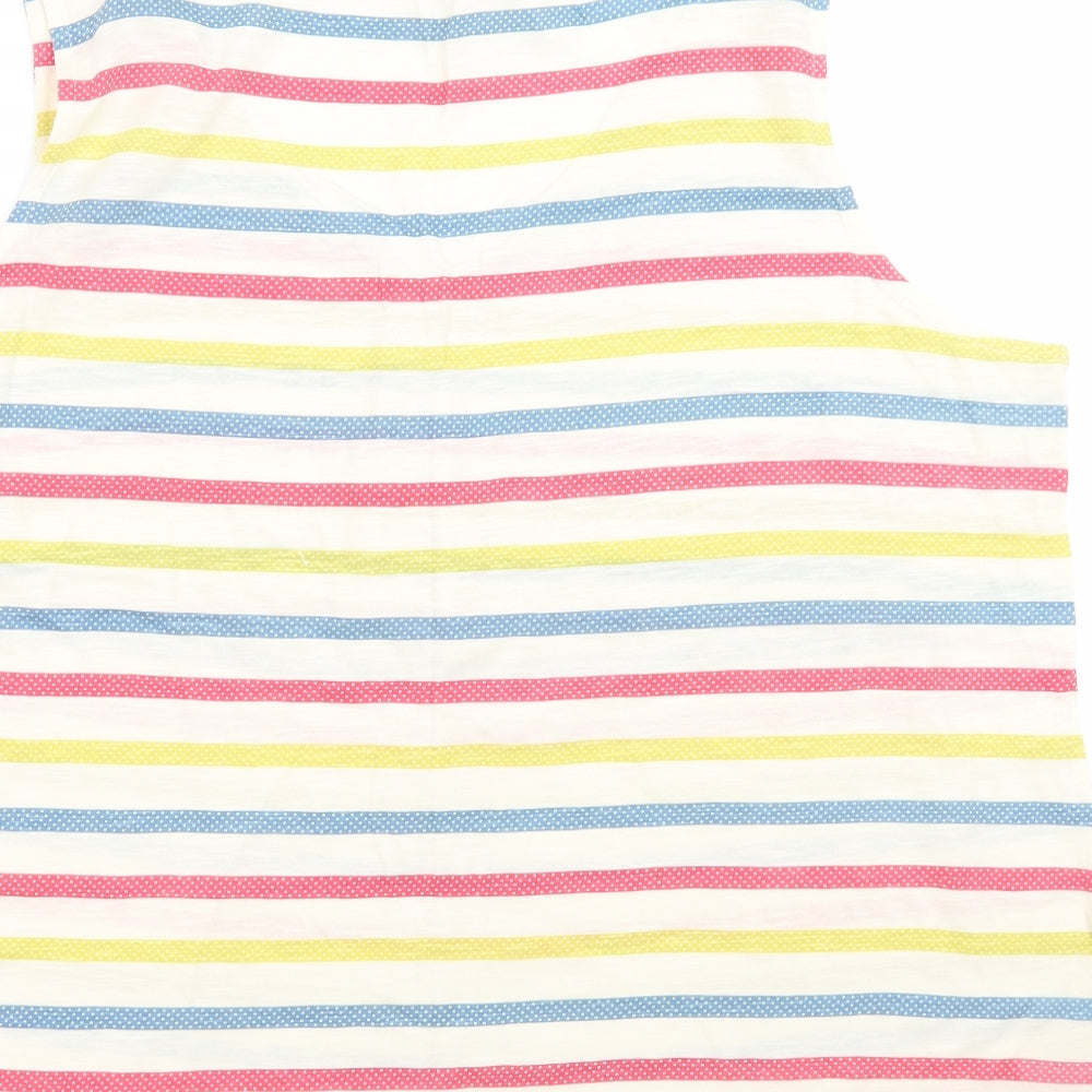Seasalt  Womens White Striped  Basic Tank Size 18
