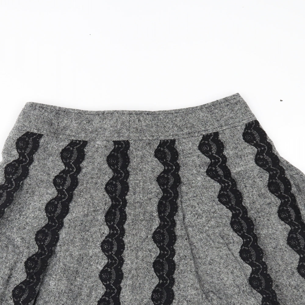 Topshop Womens Green   Pleated Skirt Size 8