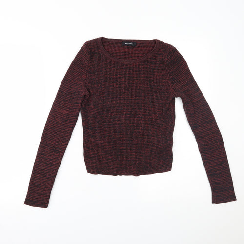 New Look Womens Red   Pullover Jumper Size 10