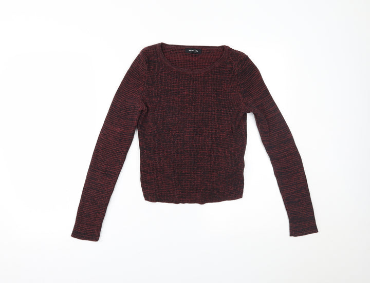 New Look Womens Red   Pullover Jumper Size 10