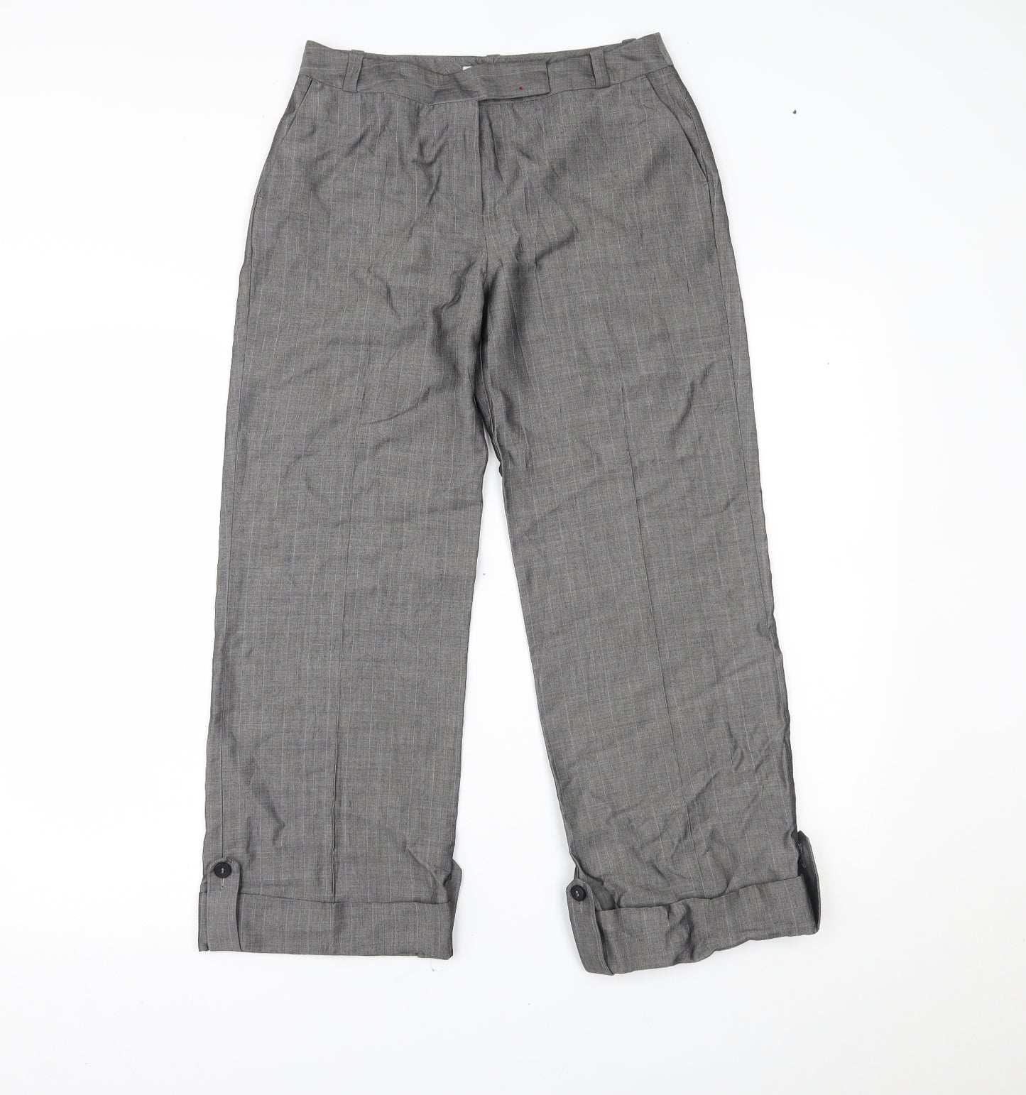 NEXT Womens Grey   Trousers  Size 8 L23 in