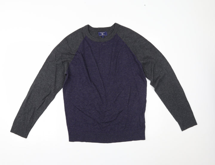 Jermyn Street Mens Blue Pullover Jumper Size L