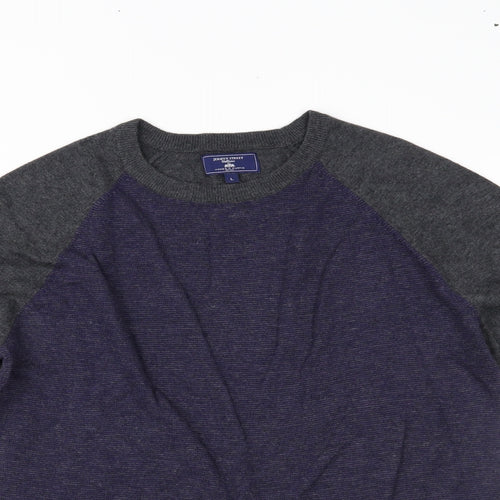 Jermyn Street Mens Blue   Pullover Jumper Size L