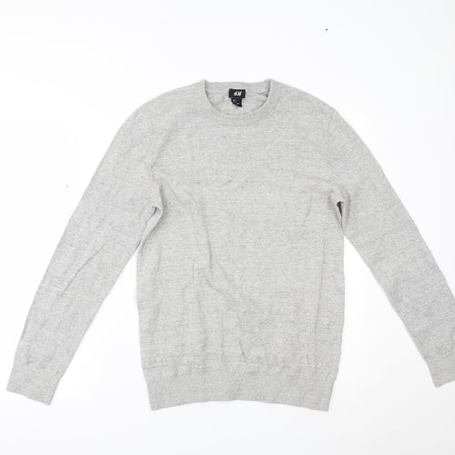 H&M Mens Grey   Pullover Jumper Size S