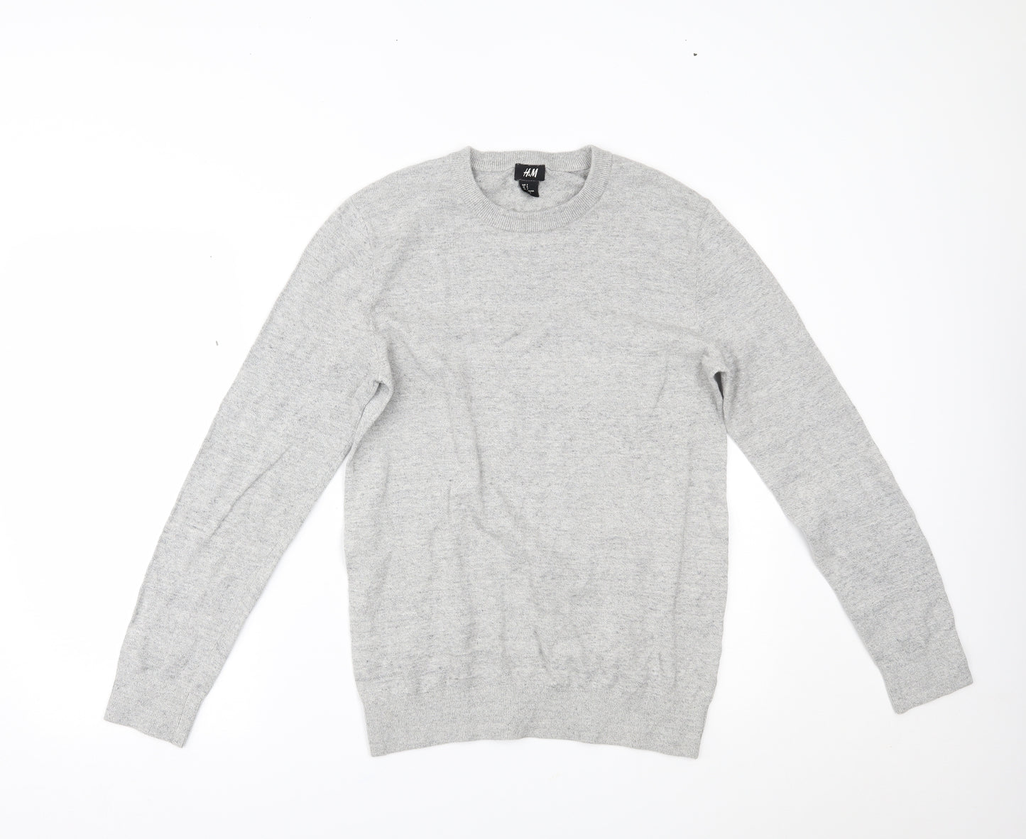 H&M Mens Grey   Pullover Jumper Size S