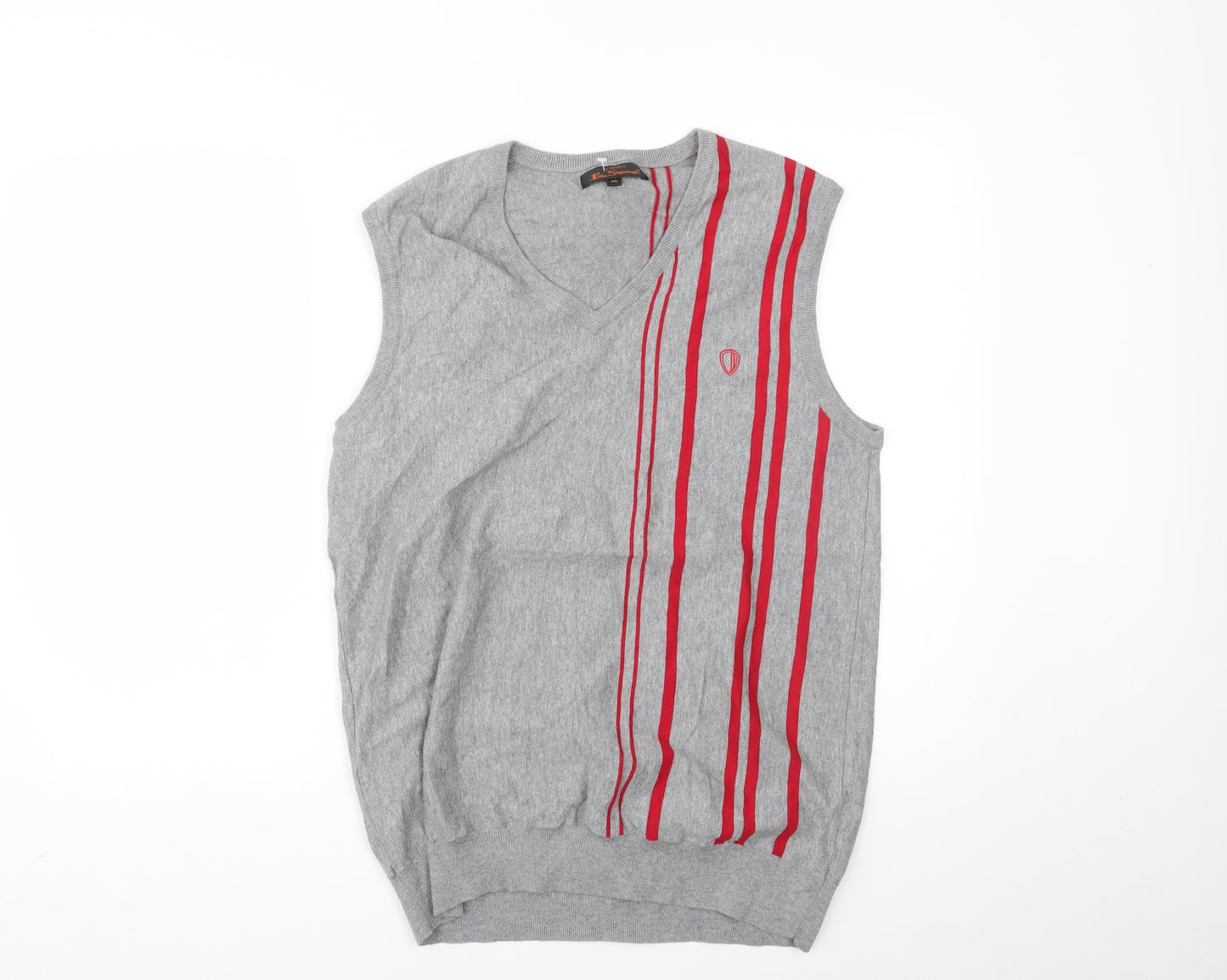 Ben Sherman Mens Grey   Vest Jumper Size XL