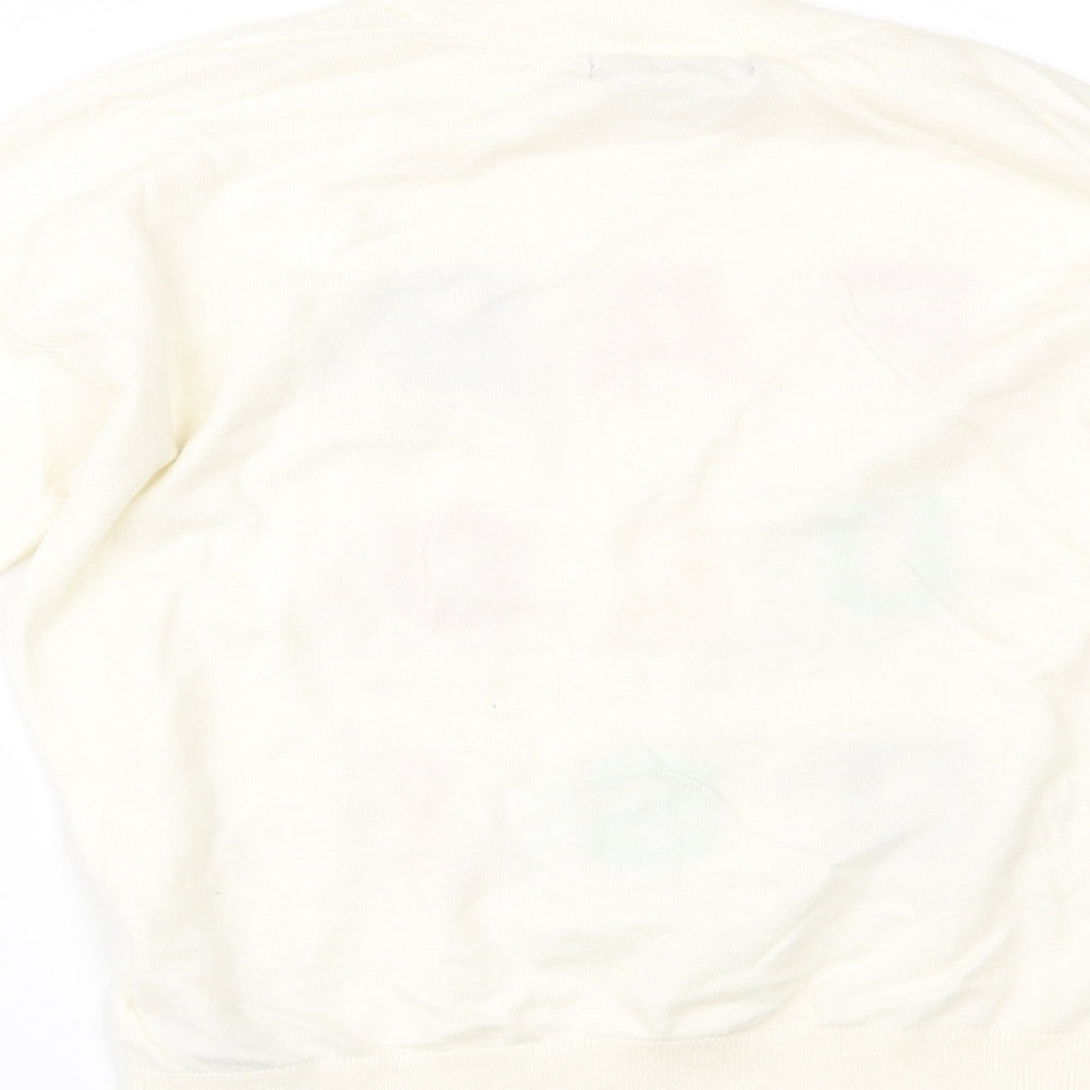 Marks and Spencer Womens Ivory   Pullover Jumper Size S
