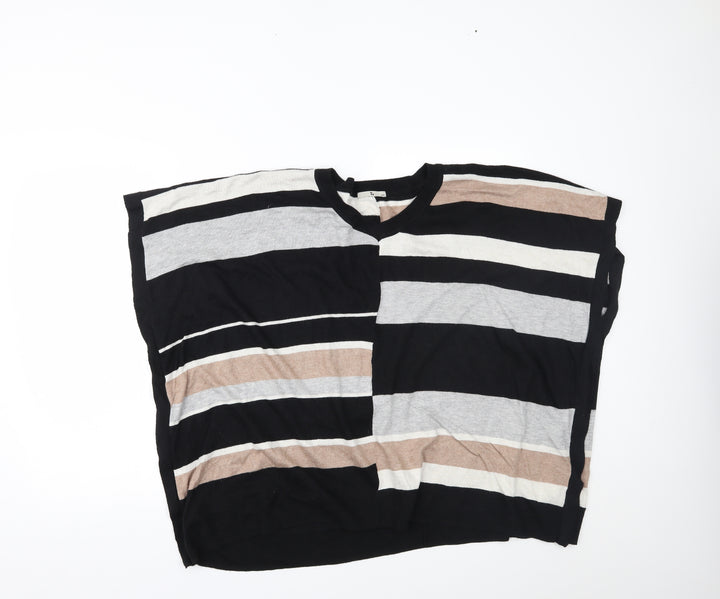 TU Womens Multicoloured Striped Basic Blouse Size M