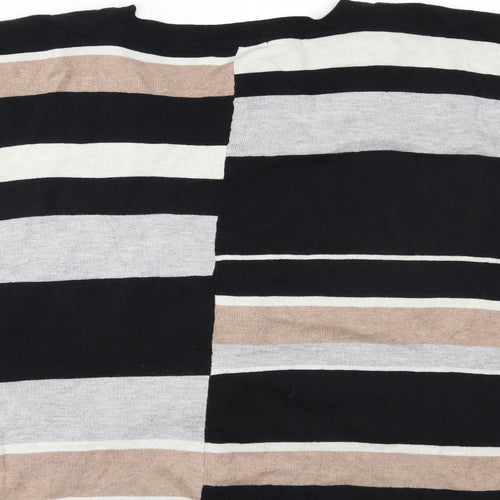 TU Womens Multicoloured Striped  Basic Blouse Size M