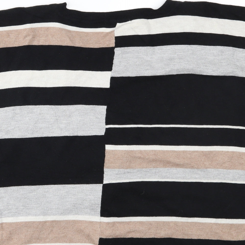 TU Womens Multicoloured Striped  Basic Blouse Size M