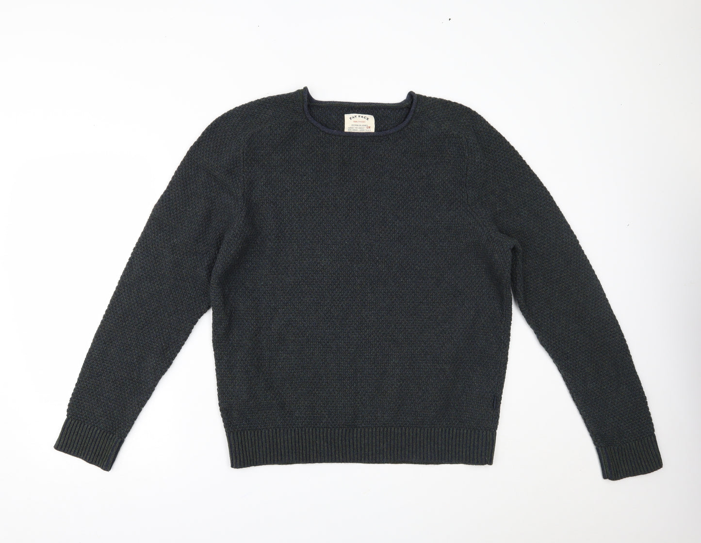 Fat Face Mens Blue   Pullover Jumper Size L