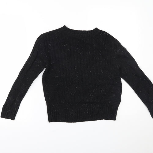 Marks and Spencer Boys Black   Pullover Jumper Size 7-8 Years