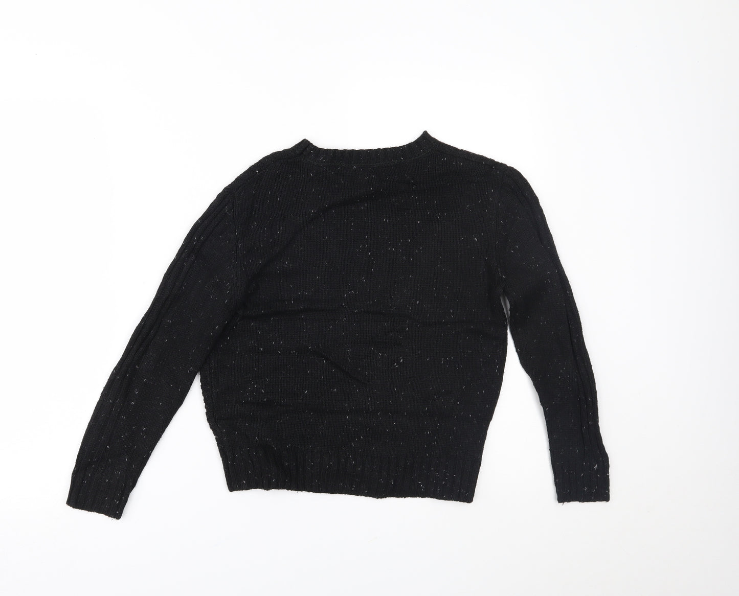 Marks and Spencer Boys Black   Pullover Jumper Size 7-8 Years