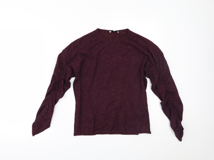 Warehouse Womens Purple Basic Blouse Size 12