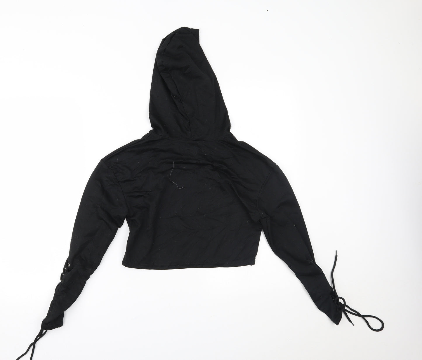 Preworn Womens Black   Pullover Hoodie Size M