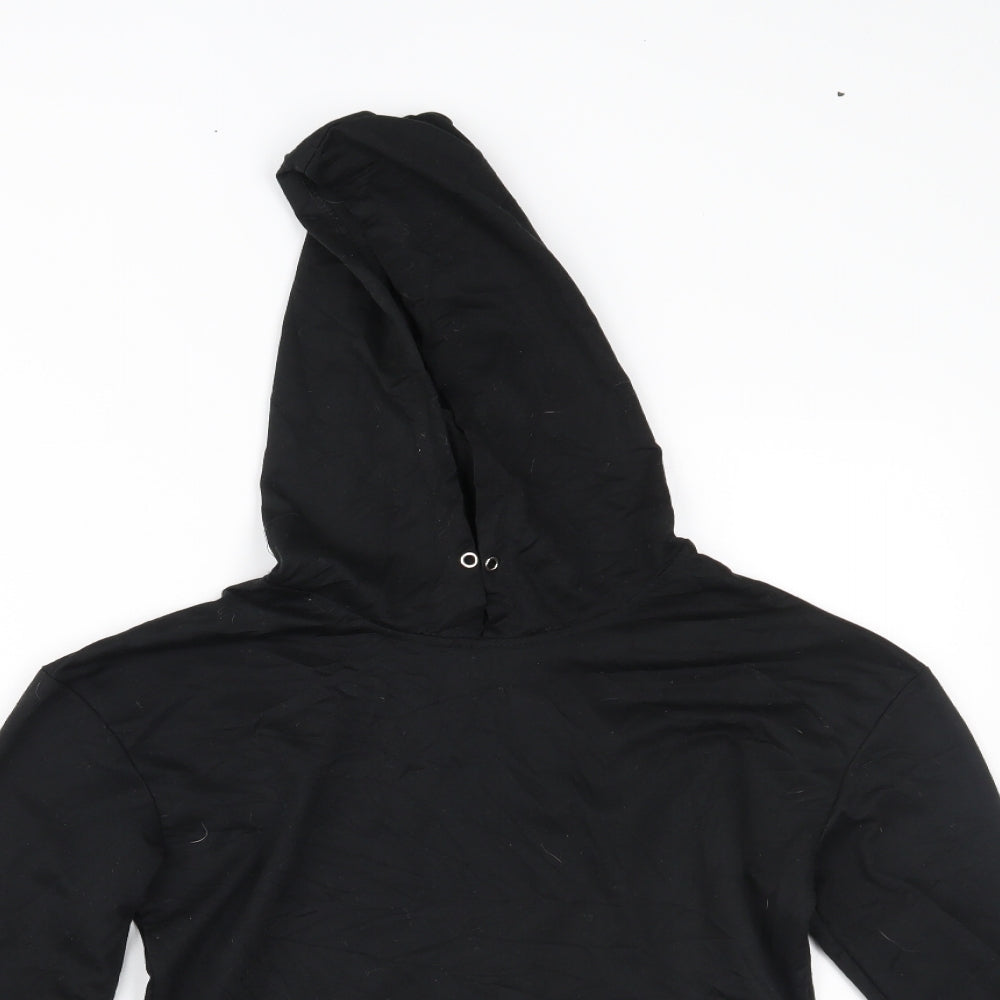Preworn Womens Black   Pullover Hoodie Size M