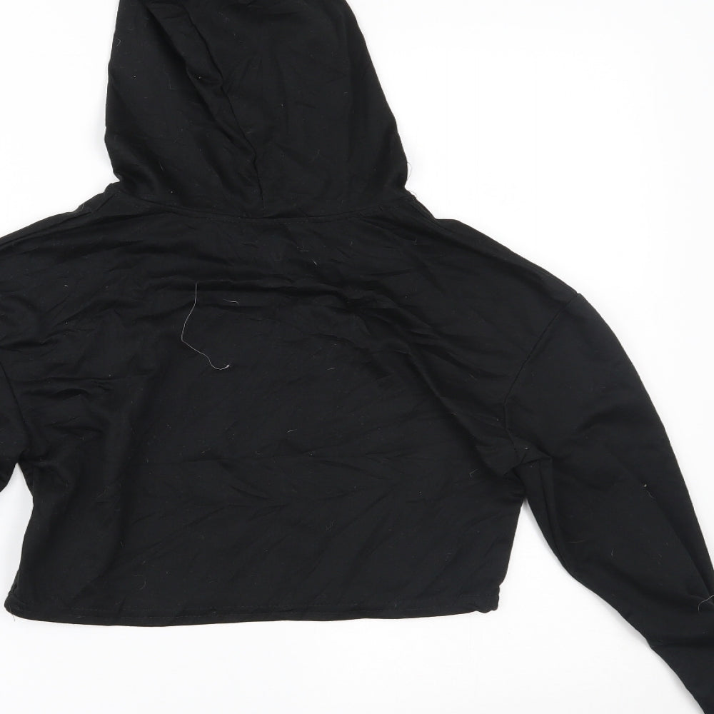 Preworn Womens Black   Pullover Hoodie Size M