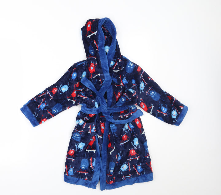 Mini Club Boys Blue    Robe Size 3-4 Years