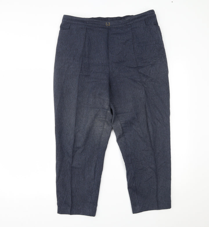 Julipa Womens Blue Trousers Size 16 L22 in