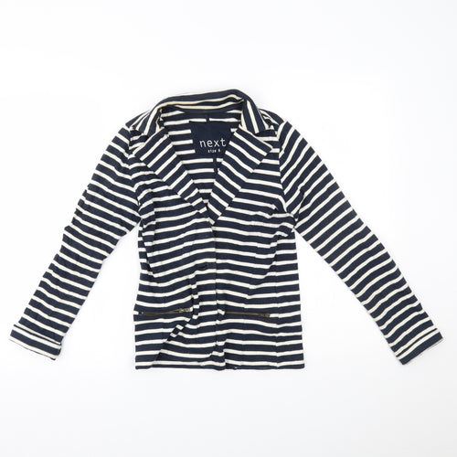 NEXT Womens Blue Striped  Jacket Blazer Size 6