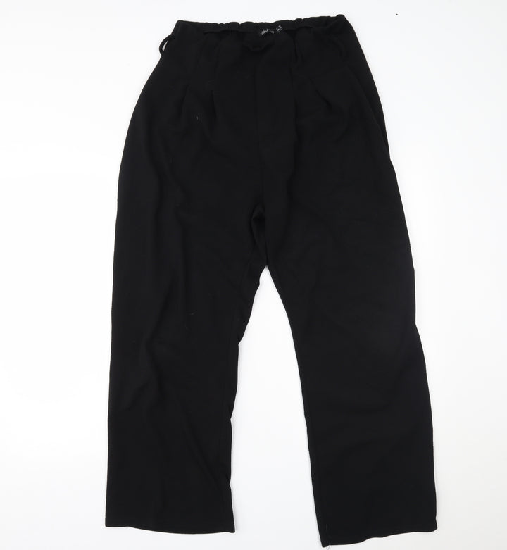 Boohoo Womens Black   Trousers  Size 16 L26 in