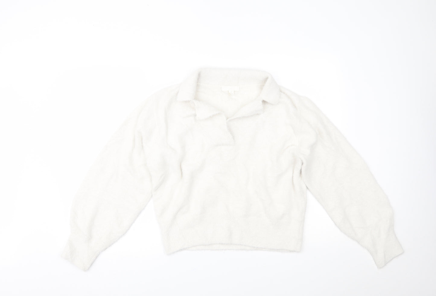H&M Womens White   Pullover Jumper Size S